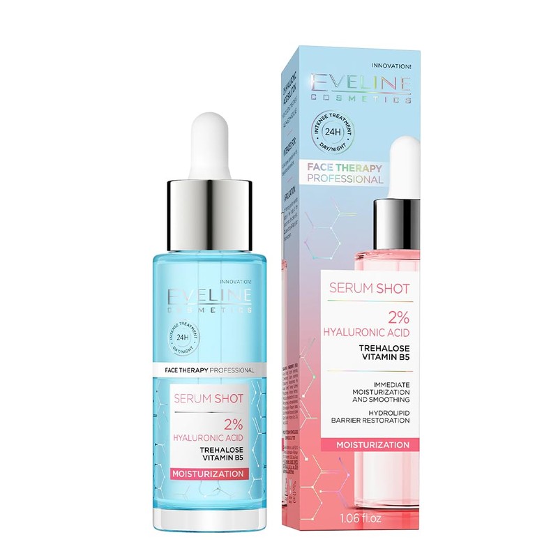 Hydratisierendes 2% Hyaluron serum mit Trehalose und Vitamine B5 geicht,