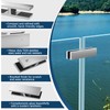 Gyykzz 1 Pack T316 Marine Grade Railing Glass to Glass