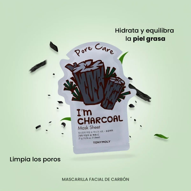 Tonymoly Mascarilla Facial Carbón Activado Cuidado De Poros Tonymoly Tipo