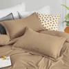 Taupe Duvet Cover Oversized King Plus 128x120 - 3 Piece
