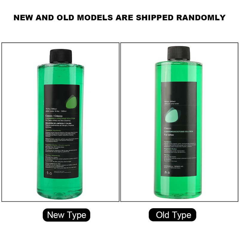 500ml Green Soap Tattoo Cleansing Soothing Solution Skin Clean Tattoo