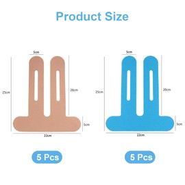 10Pcs Knee Tapes, Kinesiology Tape Knee, Precut Kinesiology Tape for Knees, Precut Kinesiology Tape, Elastic Waterproof Pre Cut Kinesiology Tape Knee, for Muscle Support and Relief