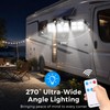 Lazukes Magnetic Solar Lights Outdoor, Motion Sensor Porch RV Light
