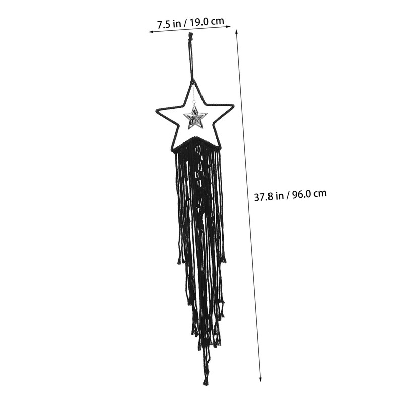 ULTECHNOVO Stars Tapestry Macrame Dream Catcher Decorative Wall Hanging Home