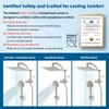 Hibbent All Metal cUPC Certified Shower Head, 8'' High Pressure