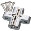 2 Pairs of 45mm Hidden Cabinet Hinge Stainless Steel Invisible