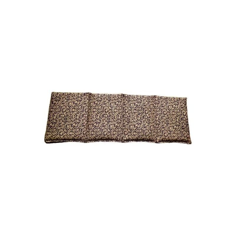 Körnerkissen Bio-Roggen 4-Kammern 50cm x 17cm terracotta/braun