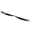 2Pcs/Set Front Headlight Eyebrow Eyelid Strips Cover Trim Glossy Black