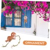 KONTONTY Adorable Hanging Monkey Ornament Unique Resin Monkey Sculpture for