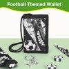 TPTGIAR Football Kids Wallets for Boys Wallet with Lanyard Football