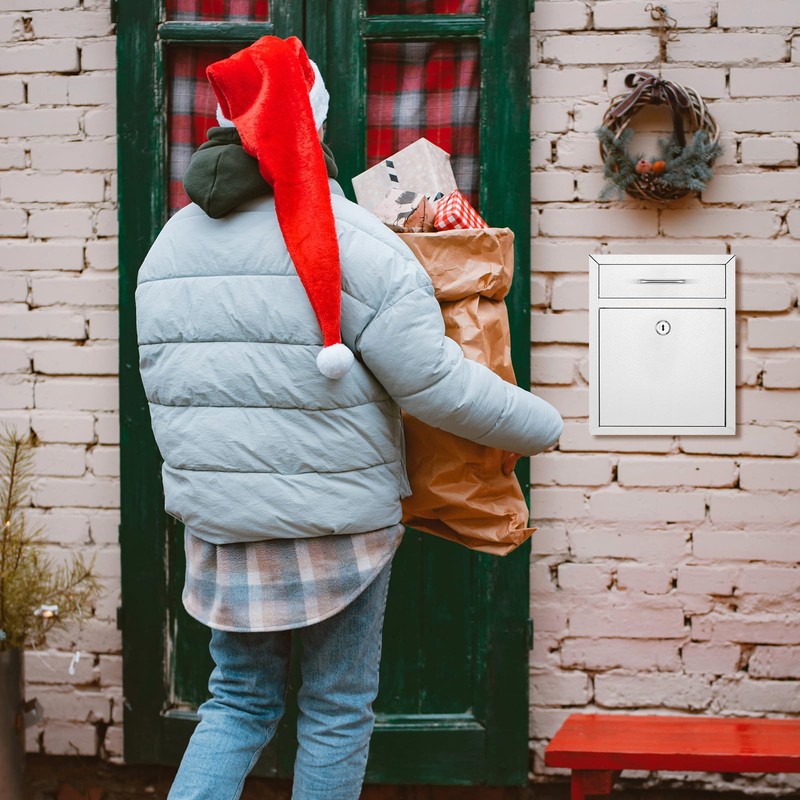 Yaocom Locking Mailbox with Key for Outdoor 10 x 7