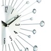 Deco 79 Metal Starburst Decorative Wall Clock With Crystal Accents