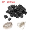 sourcing map JST-SM Connector Plug Socket Crimp Connection 6 Pin