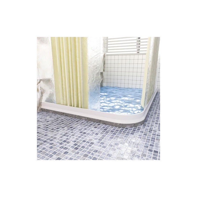 Raycity 3" High Shower Threshold Water Dam 59 IN Collapsible