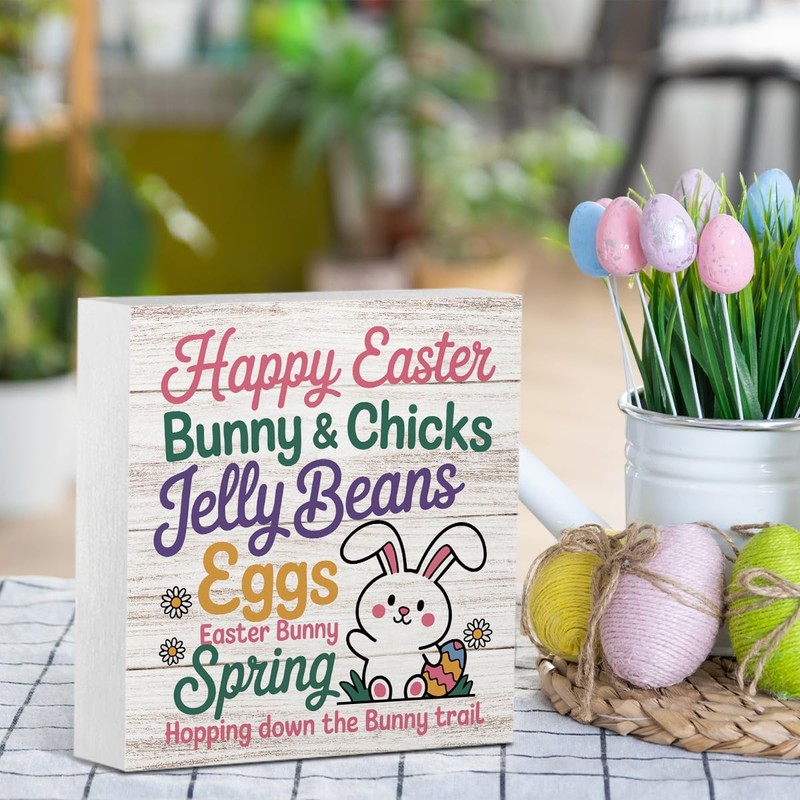 Happy Easter Decorations for Home Spring Easter Decorations Bunny Chicks