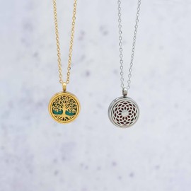 Vintageparts Aroma Locket 12 mm 316 Stainless Steel with Set of 10 Felt Pads for Jewellery Making Yourself