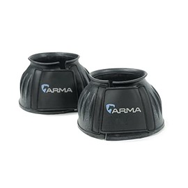 Shires ARMA Touch and Close Over-Reach Boots: Black: Small