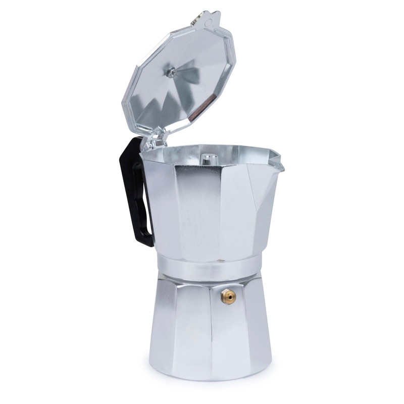 6 Cup Espresso Coffee Maker – Durable Aluminum, Fast Brewing,