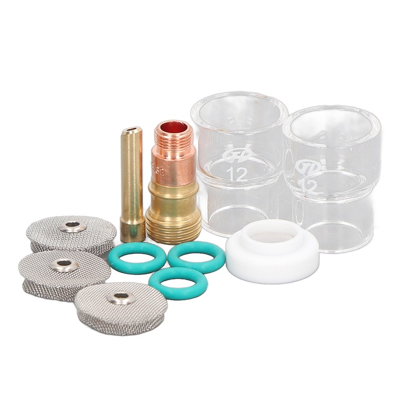 11Pcs Welding Gun Accessories Tig Welding Torch Glass Cup Collet