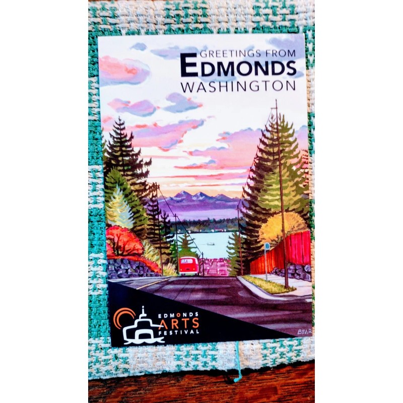 STATE OF WASHINGTON FAMOUS POST CARD EDMONDS ARTS FESTIVAL EDMONDS