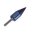 Wood Cone Punch High Speed Steel Blue Plated Hex Shank