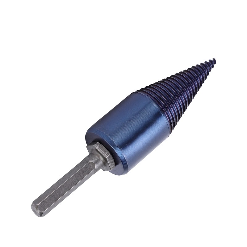 Wood Cone Punch High Speed Steel Blue Plated Hex Shank