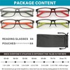 acavefox 4 Pack 1.00 Reading Glasses Men Readers Blue Light