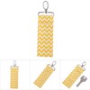 ANKROYU 6Color Lipstick Holder Keychain, Wave Pattern Lip Balm Chapstick