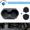 Civic Cup Holder Insert w/Coaster for Center Console Compatible with