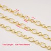 KYUNHOO 5 Meters Light Gold Chain for Jewelry Making Oval