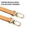 jiesinlov Vachetta Leather Replacement Shoulder Strap for Handbag (Beeswax Double