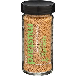 SPICELY Organic Jar Mustard Seed Yellow, 2.4 OZ