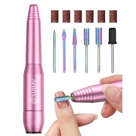 SUBAY- Taladro de uñas eléctrico Subay, lima de uñas eléctrica portátil para uñas de gel acrílico, kit de taladro de uñas Manicur