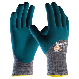 3 Pair MaxiFlex Comfort nitrile foam palm coated work gloves, Size:M