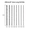 8-Piece Spiral Drill Bit Set Wood Drill Bit Set for