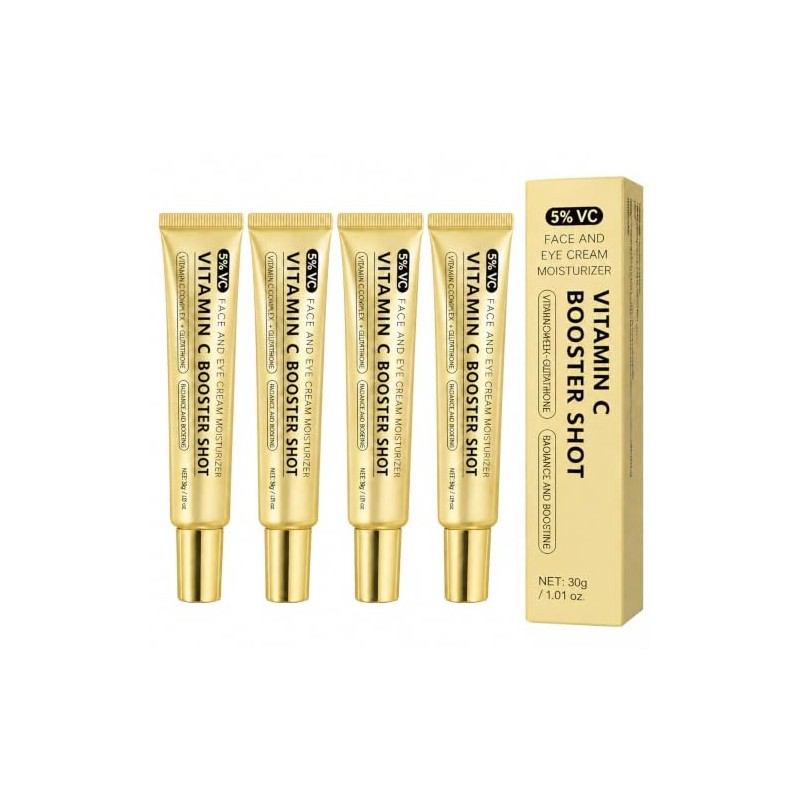 4PC Vitamin C Booster Shot Serum, Vitamin C Wrinkle Glowing