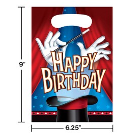 8-Count Party Favor Loot Bags, Magic Party