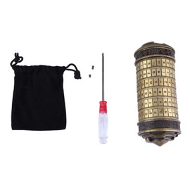 Metal Cryptex Lock, Durable Classic Romantic Retro Gifts, Business Notes, Poems, Jewelry, Keys, Other Valuables Make Great Surprise for Your Loved Ones