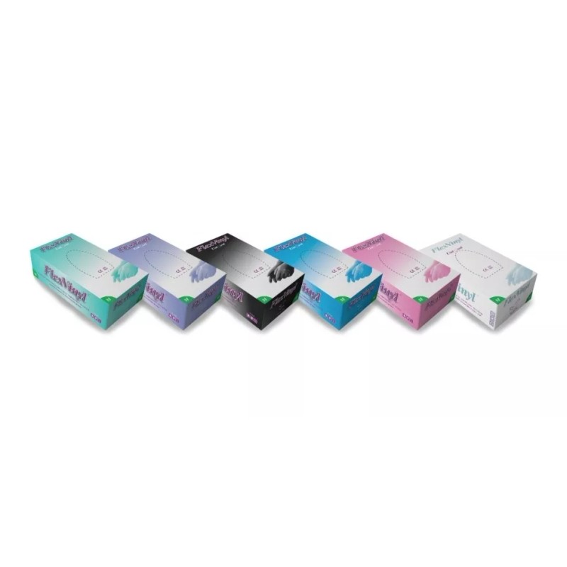 UniSeal Guantes Negros Cocina Chef 100 Pzas Talla Chica