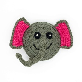 MagJo Elephant with Pink Ears Crochet Designed Animals Tape Measure