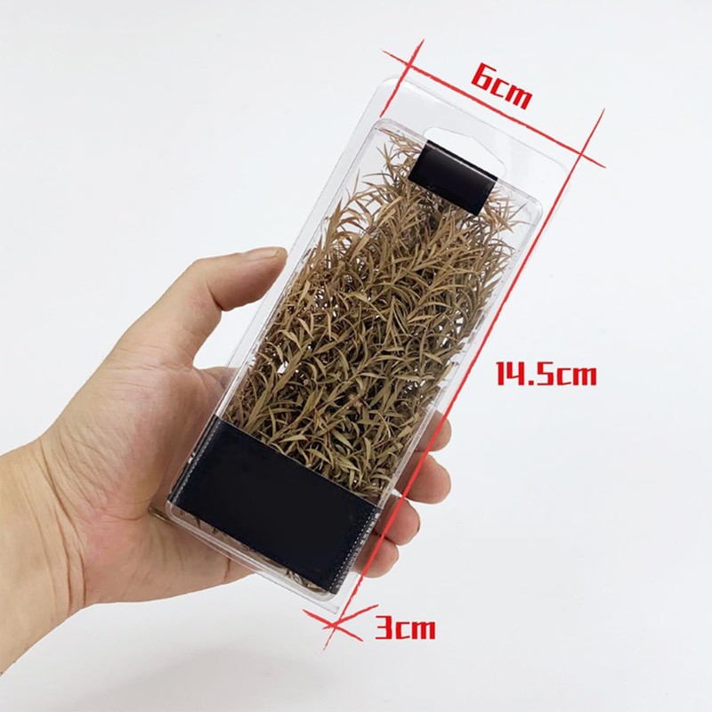 Tiardey Static Grass Tuft, Green Model Grass Tufts Railway Artificial
