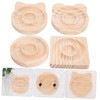 COHEALI 4pcs Wooden Jewelry Tray Bead Board for Diy Bracelet