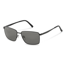 Rodenstock - Herren Classic Sonnenbrillen - UV400 Schutz - Brillenbügel aus Edelstahl - R1443, A, 60, Schwarz