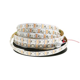 Boarda 5V WS2812B RGB 5050SMD Individually addressable LED Strip Light, 16.4ft Programmable 60LEDs/m IP30 Dream Color DIY Projects Lighting (5M 300LEDs Nonwaterproof, White PCB)