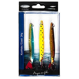 Fladen Coast Garfish and Sea Trout Set 24 g, 3 Pieces, Three Different Designs, Length 10 cm