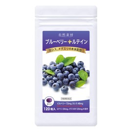 Dainichi Healthy Foods Blueberry Lutein 120 Tablets (Tablet Type) x 1 Bag Cassis Meguri Powder Formulated Supplement