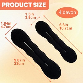 4 Stück Dutt Maker,Duttkissen,Hair Bun Maker,Haarknotenmacher,Dutt Hilfe für Damen Haarband,Brötchen Haartwister,Haare Hochstecken Hilfsmittel,Haare Frisuren Set für Weddings,Schwamm Clips Haarnadel