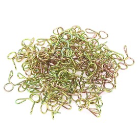 HELIFOUNER 100 Pieces 6mm Fuel Line Hose Water Pipe Air Tubing Spring Clips Clamps for Motorcycle Scooter