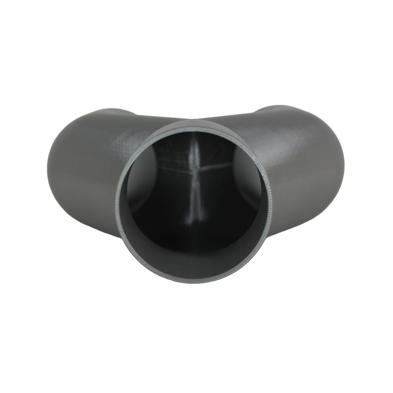 DRUCKKRAFT 2-way branch pipe DN75, branch piece, Y-distributor, extraction system,
