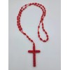 Rosario de Cordon Rojo Hecho a Mano 100% CALIDAD